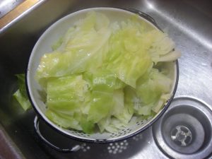 3-cabbage draining