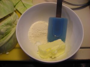 4-flour and butter